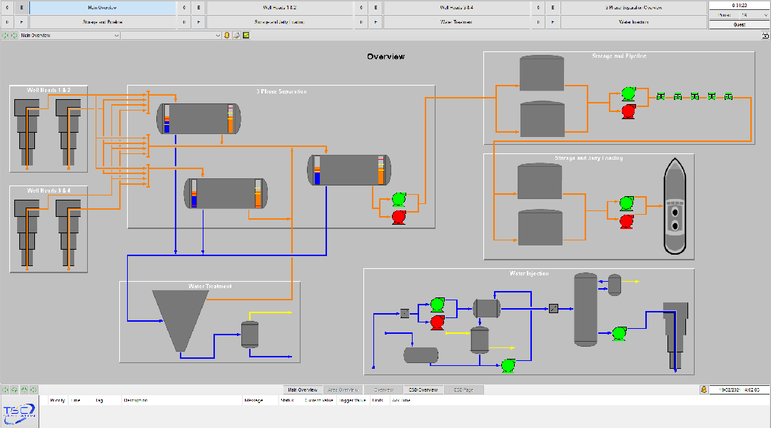 SIM 5675 Oil Production, Storage & Distribution System